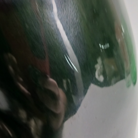 Vintage Blue Mountain Pottery Green And Black Glaze Dog Figurine 11" Canada - Picture 6 of 9